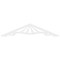 Ekena Millwork Pitch Marshall Architectural Grade PVC Gable Pediment, 72"W x 15"H x 1"P (5/12) GPP072X015X100MAR - alternate 3
